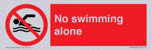 No swimming alone